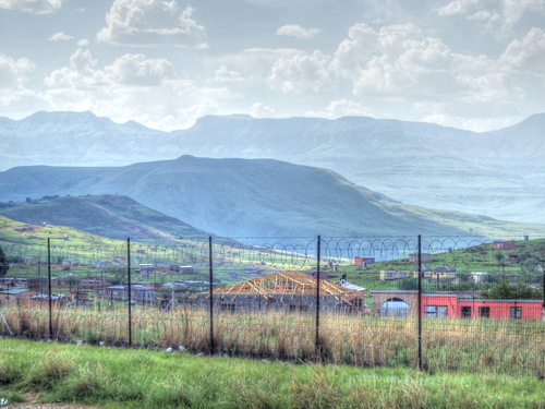 Looking toward the Dragon Mountains.